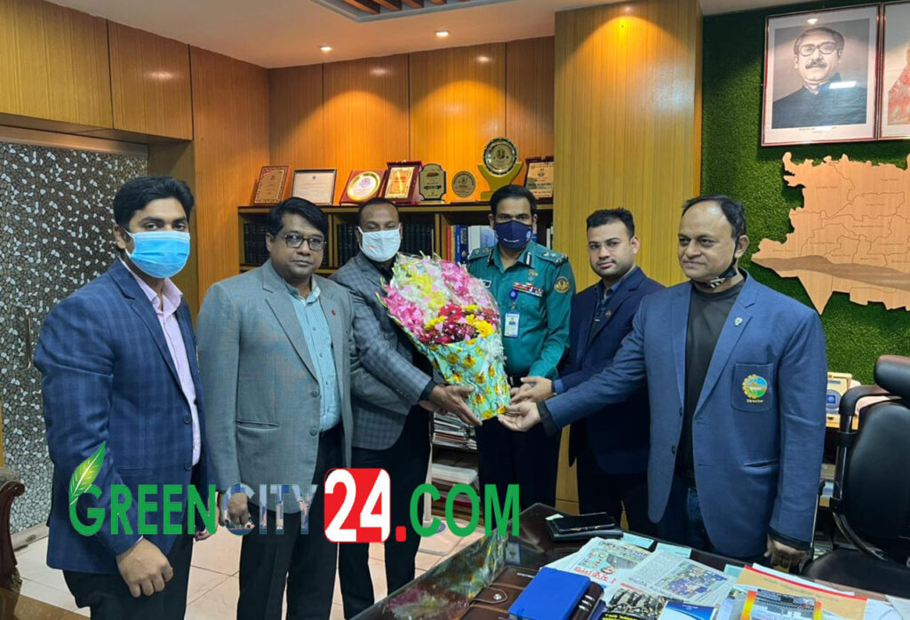আরএমপি কমিশনারের সঙ্গে সাক্ষাৎ রাজশাহী চেম্বার অব কমার্স এন্ড ইন্ডাস্ট্রির পরিচালনা পর্ষদের সদস্যদের