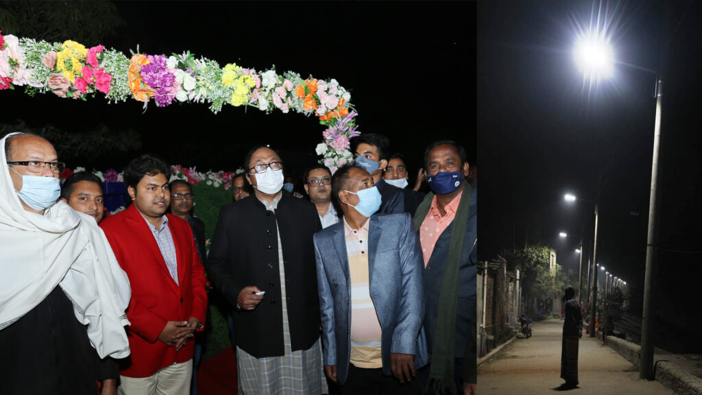 রাজশাহীর পদ্মাপাড়ে আলোকায়নের উদ্বোধন
