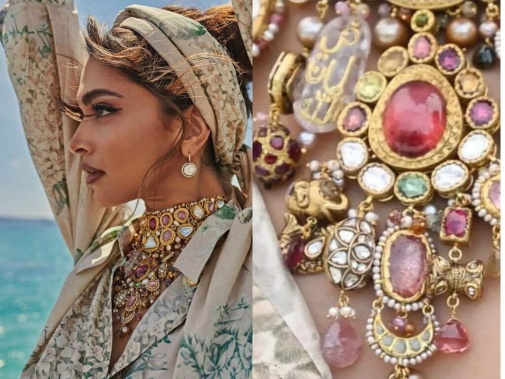 কান ফেস্টিভ্যালে দীপিকার গলায় ‘ফি-আমানিল্লাহ’ হার