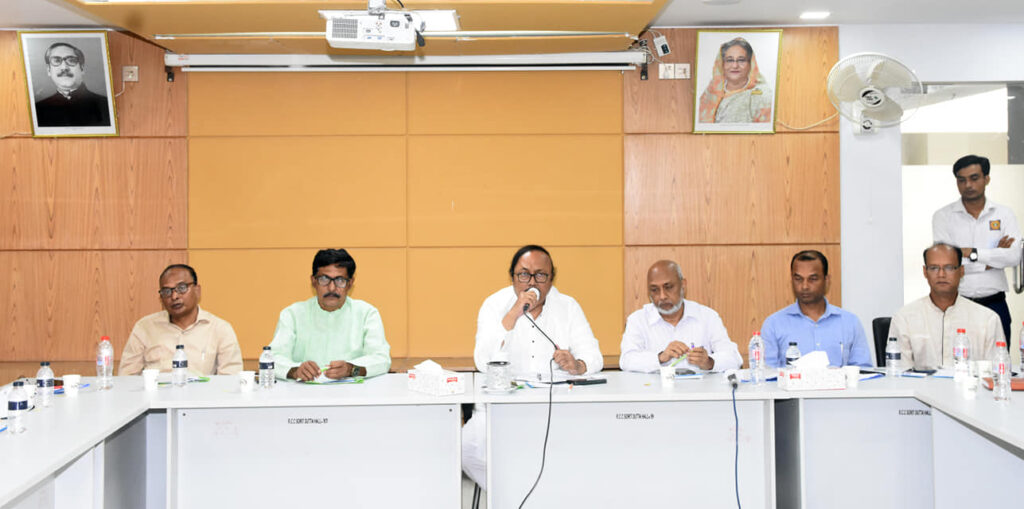 রাসিকের চলমান উন্নয়ন কাজ দ্রুত বাস্তবায়নের লক্ষ্যে সমন্বয় সভা 