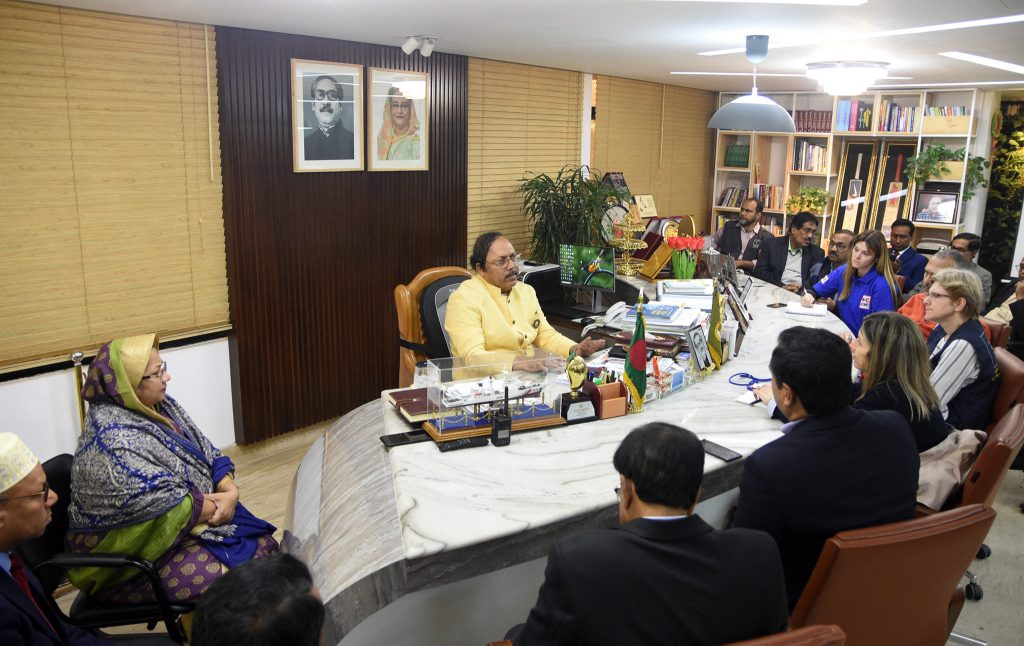 মেয়র লিটনের সাথে ডিজি ইকো জার্মান ও ড্যানিশ রেড ক্রসের প্রতিনিধিবৃন্দের মতবিনিময়