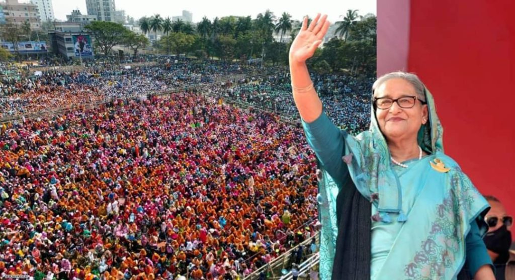 স্মার্ট বাংলাদেশ গড়তে আবারও নৌকা মার্কায় ভোট চাই: রাজশাহীতে প্রধানমন্ত্রী