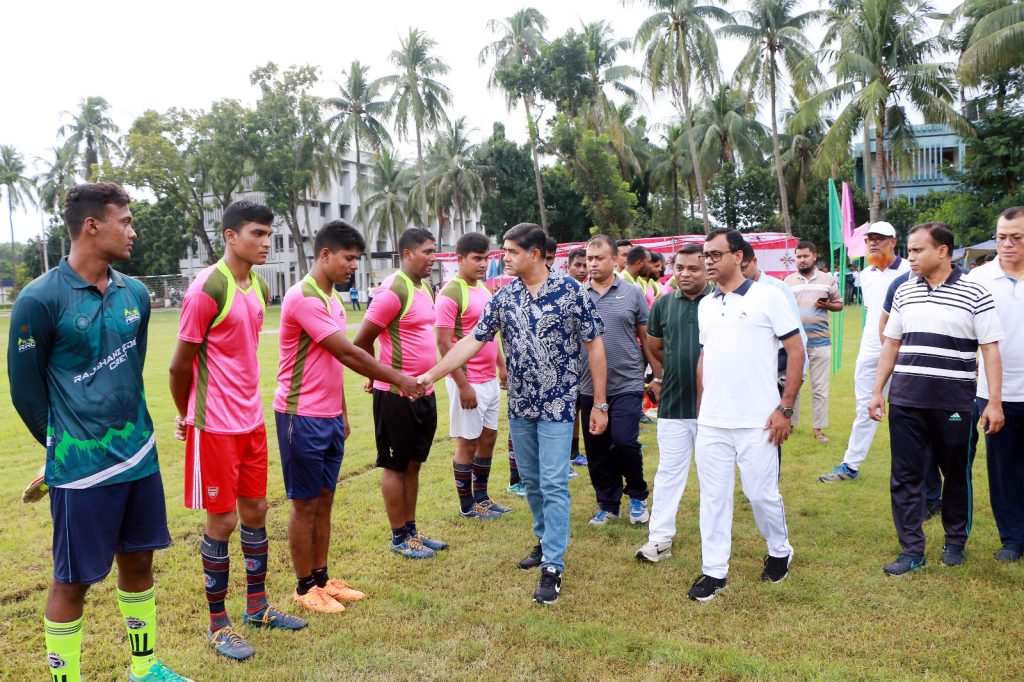 রাজশাহীতে কমিশনার কাপ ফুটবল ভলিবল ও হ্যান্ডবল টুর্নামেন্টের উদ্বোধন