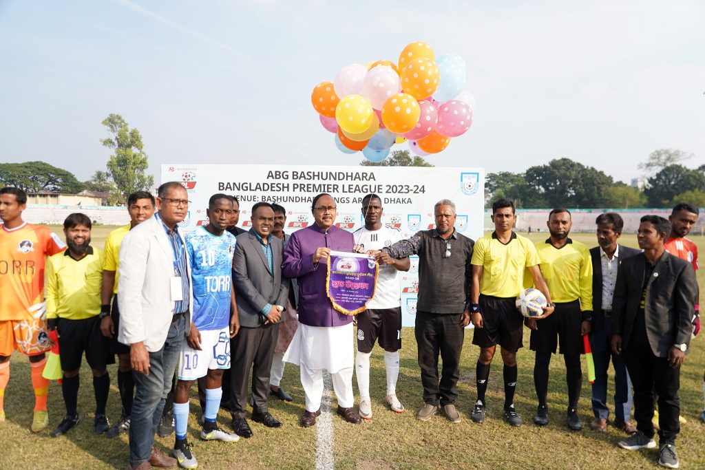 রাজশাহীতে বসুন্ধরা বাংলাদেশ প্রিমিয়ার ফুটবল লীগের উদ্বোধন