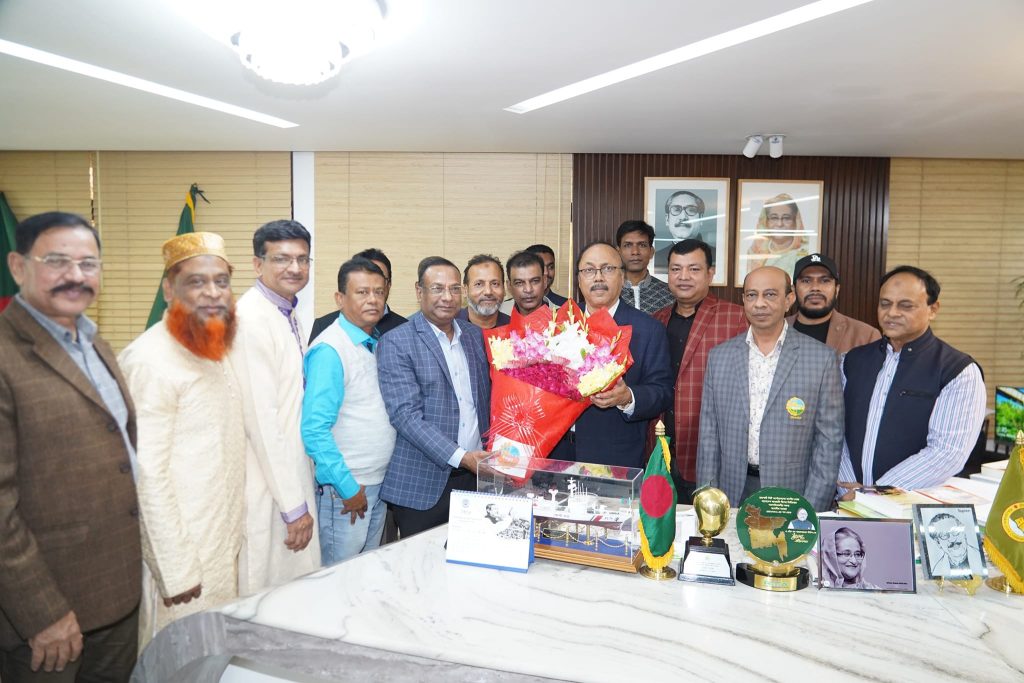 রাসিক মেয়রের সাথে রাজশাহী চেম্বারের নবনির্বাচিত নেতৃবৃন্দের সৌজন্য সাক্ষাৎ