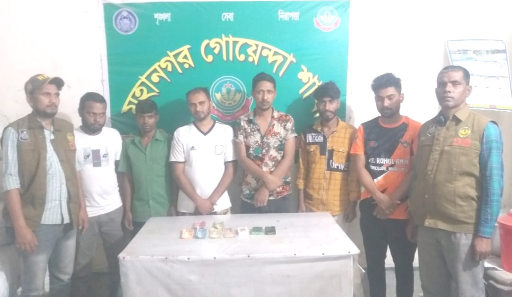 রাজশাহীতে ৬ জুয়াড়ি গ্রেপ্তার, জুয়ার সরঞ্জামাদি উদ্ধার